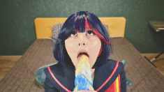 Thumbnail of Ryuko Matoi Was Fucked By Naked Teacher In All Holes Until Anal Creampie - POV Cosplay Anime Spooky Boogie