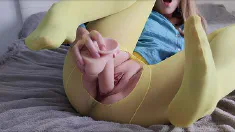 Thumbnail of Omg I Want To Fuck So Bad! I'm Fucking My Wet Pussy In Yellow Pantyhose