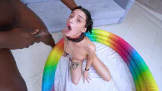 Thumbnail of FIRST ANAL FISTING WITH PEE! Eva Tender's Total Anal Destruction By Huge Black Cock With Fisting And Play With All Toys