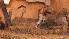 Thumbnail of Horny Farm Girl's Hardcore Romp In The Hay Loft