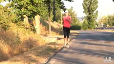 Thumbnail of Running With Her Shapely Legs!