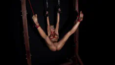 Thumbnail of Bound BDSM Slut Cloe Fucks His Big Hard Cock After Pussy Fisting Action