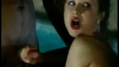 Thumbnail of 18 Year Old Polina Enjoys Two Men Outside By The Pool