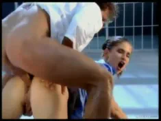 Thumbnail of Guards Mandy Bright And Nika Seduce Prisoner For Anal Sex And Facial