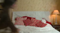 Thumbnail of Two Teen Girls Fucked Hardcore In Threesome