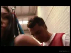 Thumbnail of The Big Boobed Mya Diamond Sits In Her Sex Swing While Getting A DP