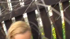 Thumbnail of Angelina Gets Fucked On A Wheel Barrel