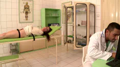 Thumbnail of Perverted Doc's Face Fucking Treatment Makes Samantha Bentley Choke On Cum
