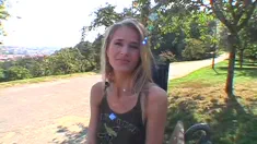 Thumbnail of Sexy Euro Model With Big Tits Fucked In Public