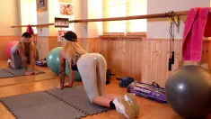 Thumbnail of Blonde Yoga Instructor Kayla Green Receives Fat Veiny Cock Up Her Tight Ass