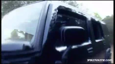 Thumbnail of Boroka And Vanessa Have A Hardcore Foursome While Washing An SUV