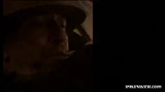 Thumbnail of Pole Dancing Silver Gets Spit Roasted!