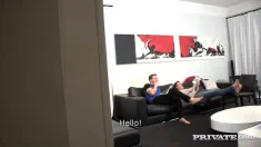 Thumbnail of Ani Blackfox Gets DP’D  Hard And Has Both Holes Creampied