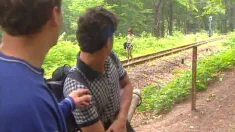 Thumbnail of Margot, Anal Threesome In The Railway