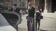 Thumbnail of Stretch Limo Hardcore Threesome With Leggy Kayla Green & Angelina Brill