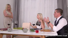 Thumbnail of Dinner Orgy Leads To Deep Throating & Pussy Fuck With Vinna Reed & Lola N.
