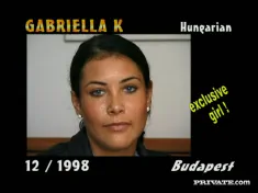 Thumbnail of Gabriella Kerez, Busty Brunette In The Private Casting's Couch