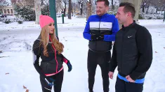 Thumbnail of Horny Blonde Takes Two