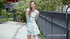 Thumbnail of Little Sofi Smile Plays With Two Big Cocks