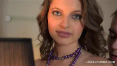 Thumbnail of Barely Legal Teen Sweetie Leona Levi Sucks And Fucks His Dick For Loads Of Cum