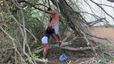 Thumbnail of Claudia Mac Pissed All Over And Assfucked In The Forest