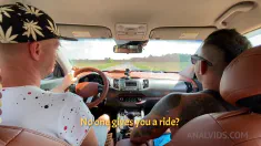 Thumbnail of Kate Rich Taken For A Ride And Assfucked By Two Horny Dudes On A Hot Summer Day