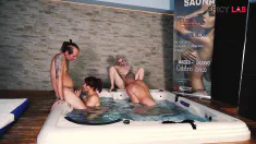 Thumbnail of First Orgy In A Swinger Club