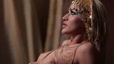 Thumbnail of Foxy Pharoah Cherry Kiss Ties Up Her Slave & Makes Him Pleasure Her Pussy