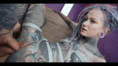 Thumbnail of Heavy Tattoo Girl ANUSKATZZ / DAP, ANAL, Swallow, Gape, Prolapse, Split Tounge Blow Job - (Goth, Punk, Alt Porn)