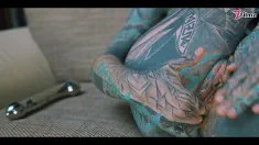 Thumbnail of Tattooed Teen ASS To MOUTH Overload With METAL Toy - PROLAPSE, Gape, ANAL, ATM - Split Tounge, Goth, Punk, Alt Porn -