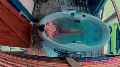 Thumbnail of JACUZZI JILLING OFF OUTDOOR - Immeganlive