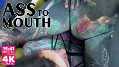 Thumbnail of TATTOO Threesome, Girls Gape Asses For Tattooed Dick - ATM, Gapes, (Goth, Punk, Alt Porn)