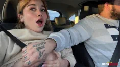 Thumbnail of Horny Latina Wants Dick During The Ride - Marina Gold & Magic Javi