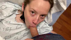 Thumbnail of I BLEW MY BOYFRIEND IN THE HOSTPITAL PRE-OP ROOM - THE SURGEON ALMOST CAUGHT US!!! Full Video