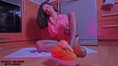 Thumbnail of Smashed Prolapsed Fucking Pumpkins - Stacy Bloom Hot Solo, Punch Self Anal Fisting.