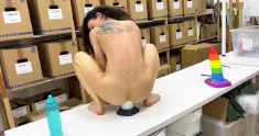 Thumbnail of Stacy Bloom Testing The Handmade Impaler Size M (With Additional Anal Fisting)