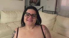 Thumbnail of Three Cocks To BBW Pamela De Boni DP ANAL And Cumshot On Glasses