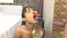 Thumbnail of Brazilian T-Girl Goes Wet Cassia Fernandez 4On1, Balls Deep Anal, DAP, Pee Drink, Cum In Mouth