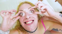 Thumbnail of HARD ANAL Threesome, DRINKING PUKE And PISS - SPIT CUM INTO WIDE EYES!