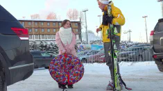 Thumbnail of Horny Teen Baby Bamby Takes A DP From Ski Instructor Studs