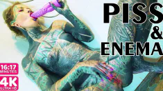 Thumbnail of Heavily TATTOO Model ANAL Masturbation In Shower