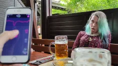 Thumbnail of Remote Orgasm Control Of My Stepsister In Pub