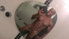 Thumbnail of Towel Hanging From My Erect Cock