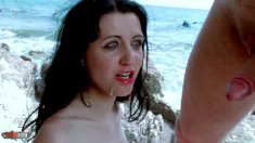 Thumbnail of Ass Fucking Vladana A Skinny French Brunette At The Beach