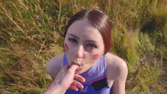 Thumbnail of Almost Caught: D.VA Loves That Big Stepbrother's Cock And Risky Blowjobs - Cosplay POV Overwatch