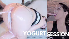 Thumbnail of YOGURT MILK ENEMA+ ANAL PLAY + OIL IN MY ASS.