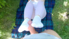 Thumbnail of Big-Ass College Babe Was Fucked In The Forest - Hot Walk With Cum On Ass