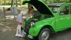 Thumbnail of Teen Tiffany Tatum Gets All Holes Fucked By Professor Jay In Class