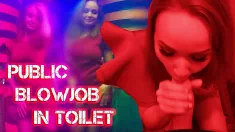 Thumbnail of Sexy Slut Sensual Suck Big Dick And Cum Swallow In Nightclub Toilet After Hot Dance