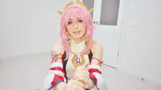 Thumbnail of Dirty Gamer's Dream About Yae Miko From Genshin Impact: Rough Sex Until Cumshot On Virgin Pink Pussy